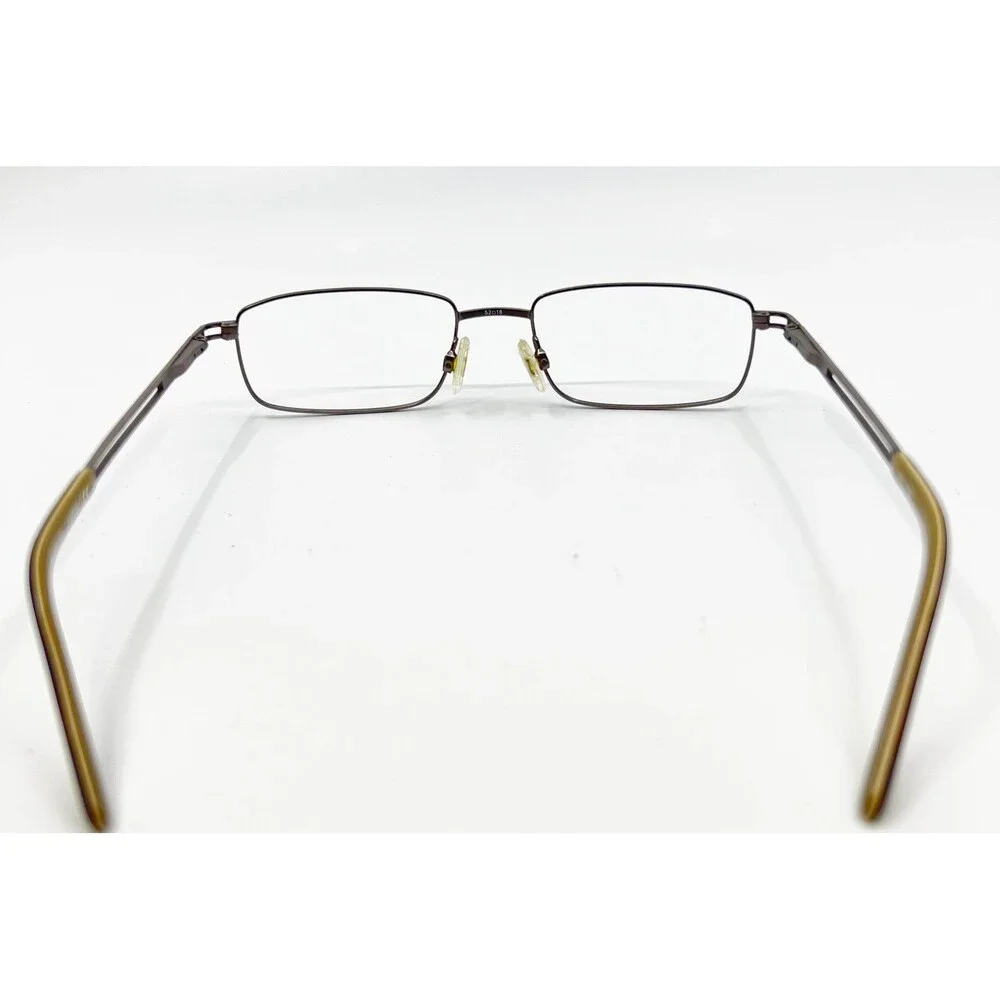 Randolph Willow Eyeglasses Mens Brown Metal Rectangle Frame 52-18-140